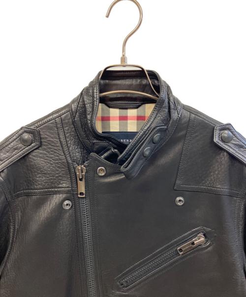 BURBERRY LONDON（バーバリーロンドン）BURBERRY LONDON (バーバリーロンドン) ライダースジャケット ブラック サイズ:42の古着・服飾アイテム