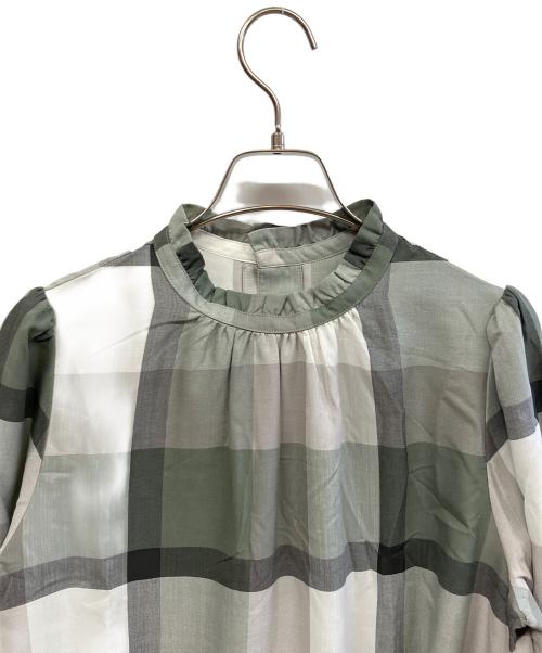 BLUE LABEL CRESTBRIDGE（ブルーレーベルクレストブリッジ）BLUE LABEL CRESTBRIDGE (ブルーレーベルクレストブリッジ) 長袖ワンピース グレー サイズ:38 未使用品の古着・服飾アイテム