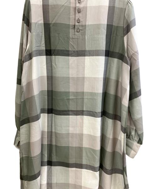 BLUE LABEL CRESTBRIDGE（ブルーレーベルクレストブリッジ）BLUE LABEL CRESTBRIDGE (ブルーレーベルクレストブリッジ) 長袖ワンピース グレー サイズ:38 未使用品の古着・服飾アイテム