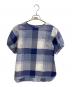 BLUE LABEL CRESTBRIDGE（ブルーレーベルクレストブリッジ）の古着「半袖ブラウス」｜ブルー