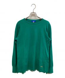 BLUE LABEL CRESTBRIDGE（ブルーレーベルクレストブリッジ）の古着「薄手ニット」｜グリーン