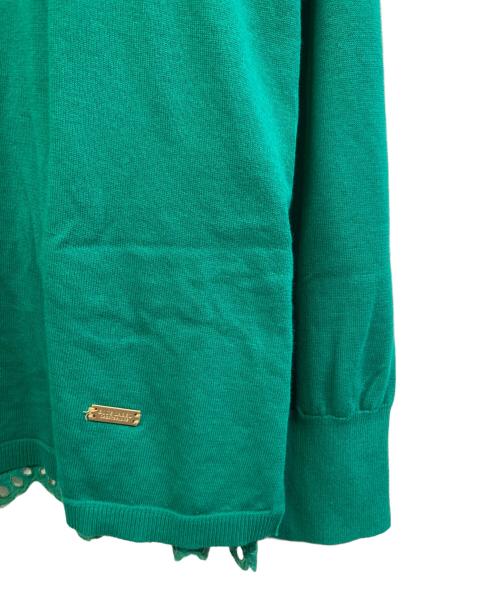 BLUE LABEL CRESTBRIDGE（ブルーレーベルクレストブリッジ）BLUE LABEL CRESTBRIDGE (ブルーレーベルクレストブリッジ) 薄手ニット グリーン サイズ:38の古着・服飾アイテム