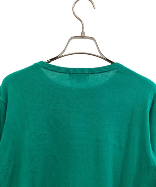 BLUE LABEL CRESTBRIDGE（ブルーレーベルクレストブリッジ）BLUE LABEL CRESTBRIDGE (ブルーレーベルクレストブリッジ) 薄手ニット グリーン サイズ:38の古着・服飾アイテム