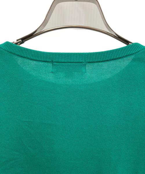 BLUE LABEL CRESTBRIDGE（ブルーレーベルクレストブリッジ）BLUE LABEL CRESTBRIDGE (ブルーレーベルクレストブリッジ) 薄手ニット グリーン サイズ:38の古着・服飾アイテム