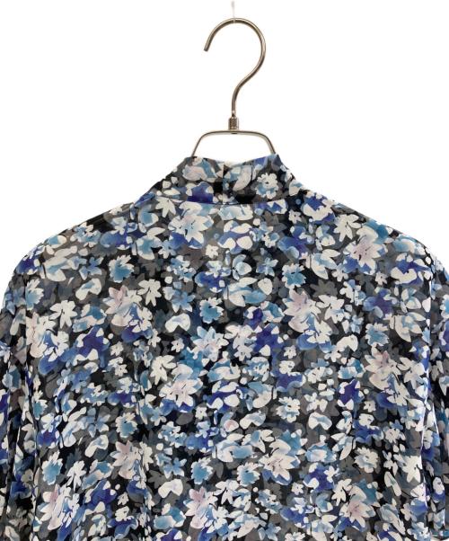 BLUE LABEL CRESTBRIDGE（ブルーレーベルクレストブリッジ）BLUE LABEL CRESTBRIDGE (ブルーレーベルクレストブリッジ) 半袖ブラウス ブルー サイズ:38 未使用品の古着・服飾アイテム