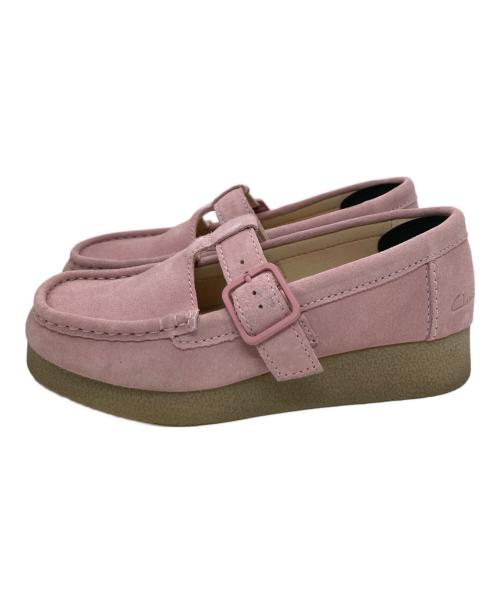 CLARKS（クラークス）CLARKS (クラークス) モカシンシューズ ピンク サイズ:36の古着・服飾アイテム