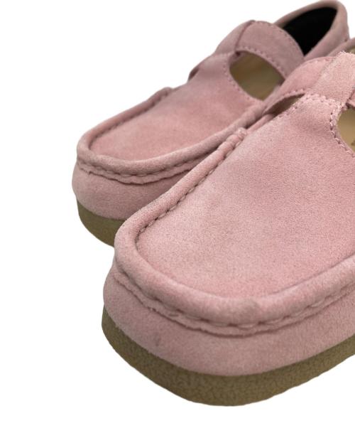 CLARKS（クラークス）CLARKS (クラークス) モカシンシューズ ピンク サイズ:36の古着・服飾アイテム