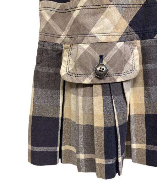BURBERRY BLUE LABEL（バーバリー ブルー レーベル）BURBERRY BLUE LABEL (バーバリー ブルー レーベル) 半袖ワンピース ブラウン サイズ:36の古着・服飾アイテム
