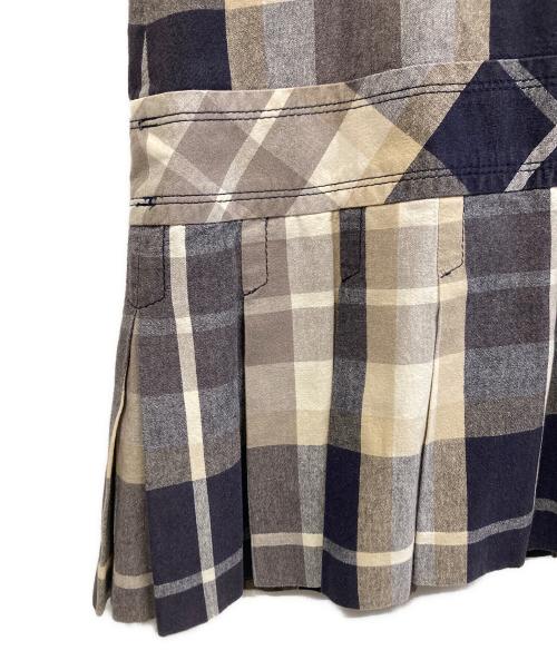BURBERRY BLUE LABEL（バーバリー ブルー レーベル）BURBERRY BLUE LABEL (バーバリー ブルー レーベル) 半袖ワンピース ブラウン サイズ:36の古着・服飾アイテム