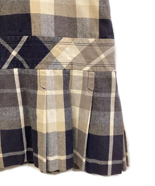 BURBERRY BLUE LABEL（バーバリー ブルー レーベル）BURBERRY BLUE LABEL (バーバリー ブルー レーベル) 半袖ワンピース ブラウン サイズ:36の古着・服飾アイテム