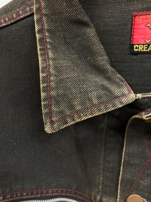CREAM SODA（クリームソーダ）CREAM SODA (クリームソーダ) デニムジャケット ブラック サイズ:FREEの古着・服飾アイテム