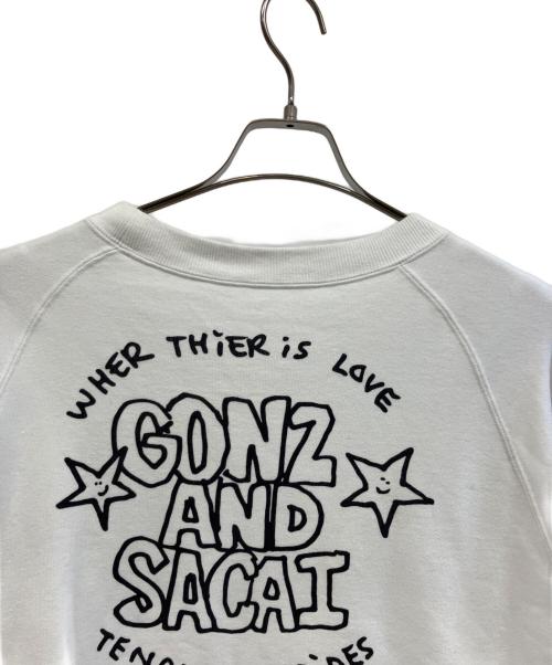 sacai（サカイ）sacai (サカイ) MARK GONZALES (マーク・ゴンザレス) スウェット ホワイト サイズ:3の古着・服飾アイテム