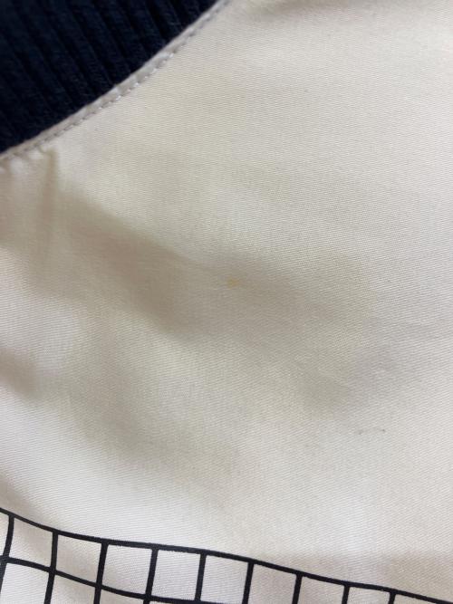 LACOSTE（ラコステ）LACOSTE (ラコステ) ボーダーリブニットネックジップアップジャケット ベージュ サイズ:FR 50の古着・服飾アイテム