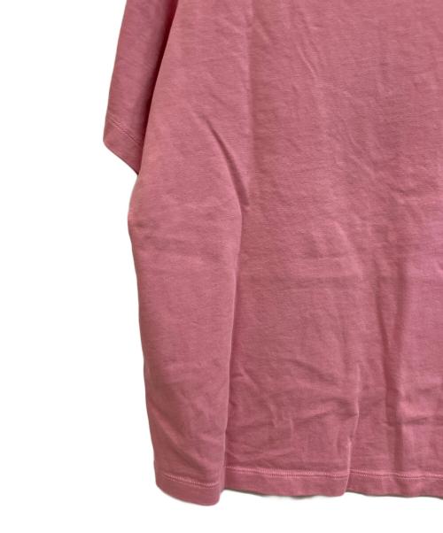 maison kitsune（メゾンキツネ）MAISON KITSUNE (メゾンキツネ) 半袖カットソー ピンク サイズ:Sの古着・服飾アイテム