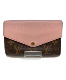 LOUIS VUITTON（ルイ ヴィトン）の古着「3つ折り財布」｜ブラウン×ピンク