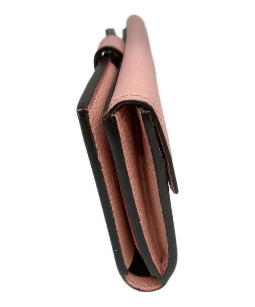 LOUIS VUITTON（ルイ ヴィトン）LOUIS VUITTON (ルイ ヴィトン) 3つ折り財布 ブラウン×ピンクの古着・服飾アイテム