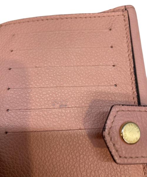 LOUIS VUITTON（ルイ ヴィトン）LOUIS VUITTON (ルイ ヴィトン) 3つ折り財布 ブラウン×ピンクの古着・服飾アイテム