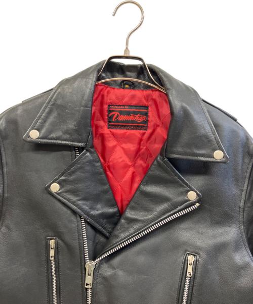 DAMMTRAX（ダムトラックス）DAMMTRAX (ダムトラックス) ライダースジャケット ブラック サイズ:Mの古着・服飾アイテム