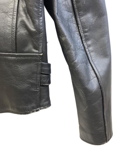 DAMMTRAX（ダムトラックス）DAMMTRAX (ダムトラックス) ライダースジャケット ブラック サイズ:Mの古着・服飾アイテム