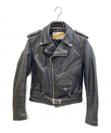 Schott（ショット）の古着「レザーライダースジャケット」｜ブラック