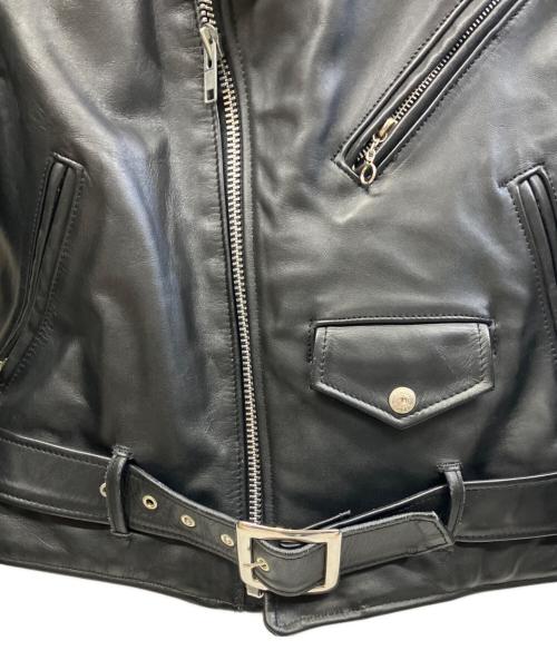 Schott（ショット）Schott (ショット) レザーライダースジャケット ブラック サイズ:36の古着・服飾アイテム