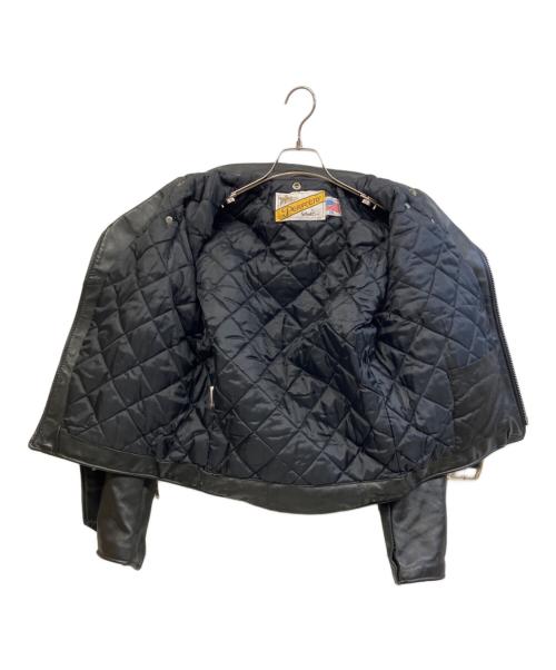 Schott（ショット）Schott (ショット) レザーライダースジャケット ブラック サイズ:36の古着・服飾アイテム