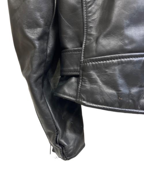 Schott（ショット）Schott (ショット) レザーライダースジャケット ブラック サイズ:36の古着・服飾アイテム