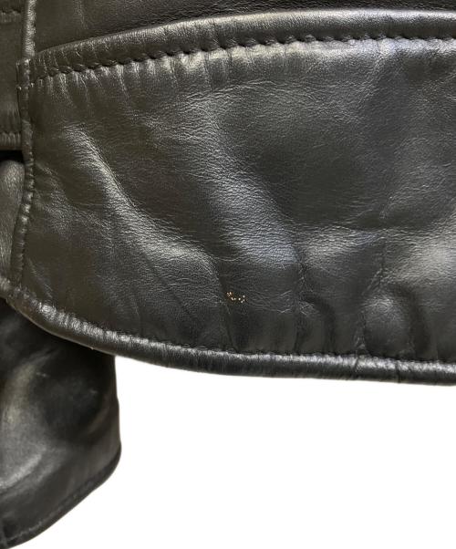 Schott（ショット）Schott (ショット) レザーライダースジャケット ブラック サイズ:36の古着・服飾アイテム