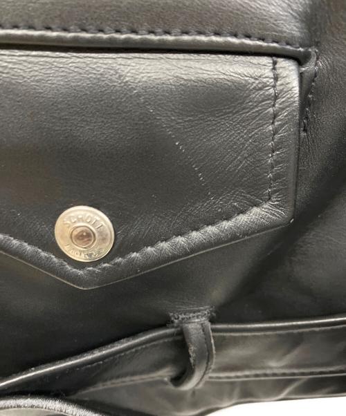 Schott（ショット）Schott (ショット) レザーライダースジャケット ブラック サイズ:36の古着・服飾アイテム
