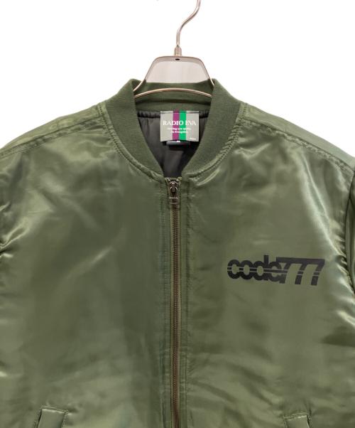 RADIO EVA（ラヂオエヴァ）RADIO EVA (ラヂオエヴァ) MA-1ジャケット オリーブ サイズ:Mの古着・服飾アイテム