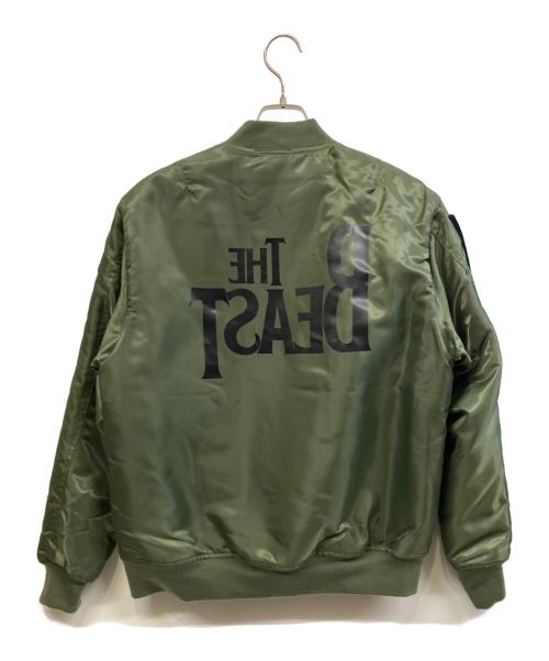 RADIO EVA（ラヂオエヴァ）RADIO EVA (ラヂオエヴァ) MA-1ジャケット オリーブ サイズ:Mの古着・服飾アイテム