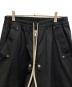 中古・古着 RICK OWENS (リックオウエンス) バギーパンツ ブラック サイズ:48：70000円