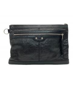 中古・古着通販】BALENCIAGA (バレンシアガ) クラッチバッグ ブラック