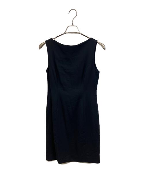 RALPH LAUREN Purple Label（ラルフ ローレン パープル レーベル）RALPH LAUREN PURPLE LABEL (ラルフ ローレン パープル レーベル) ノースリーブ・キャミソールワンピース ブラック サイズ:9の古着・服飾アイテム