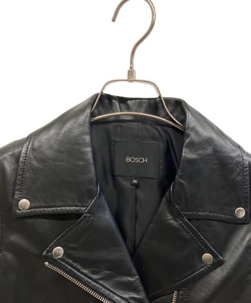 BOSCH（ボッシュ）BOSCH (ボッシュ) ダブルライダースジャケット ブラック サイズ:36の古着・服飾アイテム