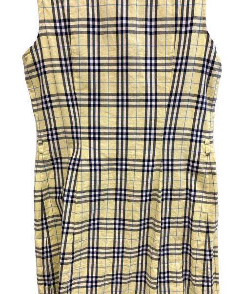 Burberrys BLUE LABEL（バーバリーズ ブルーレーベル）Burberrys BLUE LABEL (バーバリーズ ブルーレーベル) ノースリーブワンピース イエロー サイズ:38の古着・服飾アイテム