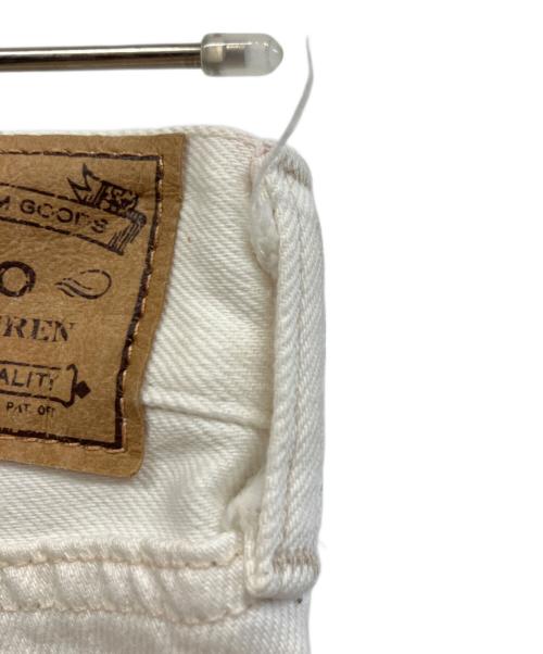 POLO RALPH LAUREN（ポロ・ラルフローレン）POLO RALPH LAUREN (ポロ・ラルフローレン) ペイントデニムパンツ ホワイト サイズ:W25の古着・服飾アイテム