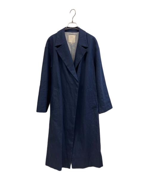 自由区（ジユウク）自由区 (ジユウク) ロングコート ネイビー サイズ:46の古着・服飾アイテム