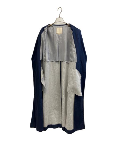 自由区（ジユウク）自由区 (ジユウク) ロングコート ネイビー サイズ:46の古着・服飾アイテム