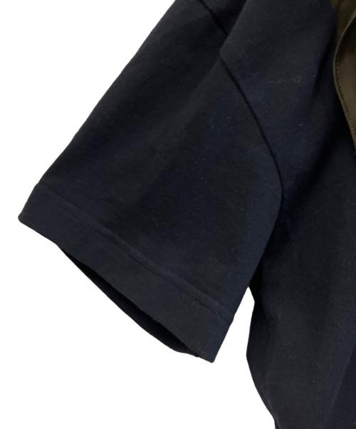 sacai（サカイ）sacai (サカイ) 半袖カットソー ネイビー×カーキ サイズ:1の古着・服飾アイテム