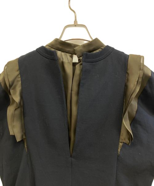 sacai（サカイ）sacai (サカイ) 半袖カットソー ネイビー×カーキ サイズ:1の古着・服飾アイテム