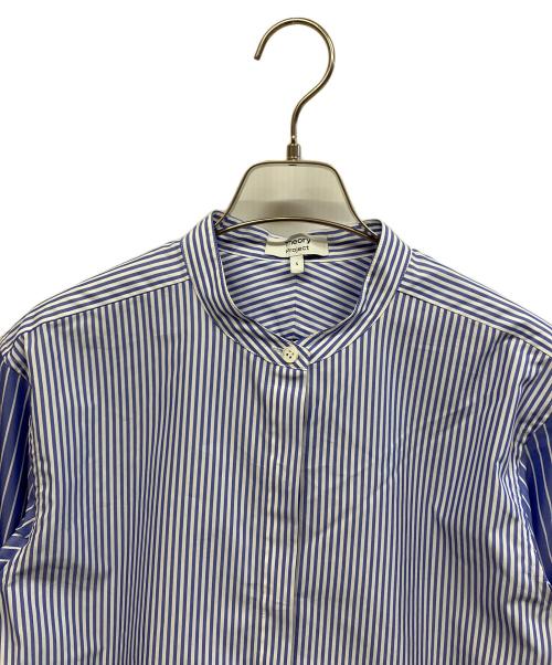 theory（セオリー）theory (セオリー) バンドカラーシャツ グレー サイズ:Sの古着・服飾アイテム