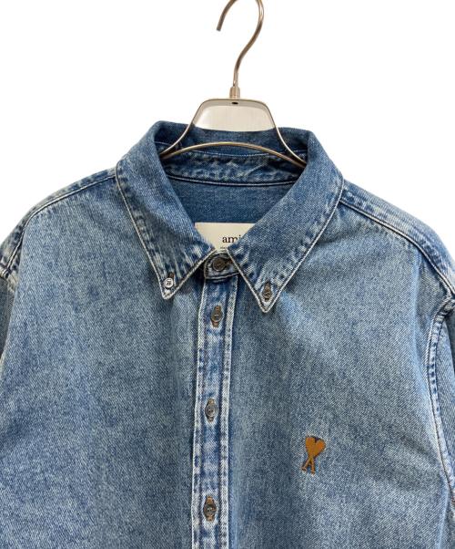 ami（アミ）ami (アミ) デニムシャツ インディゴ サイズ:Mの古着・服飾アイテム