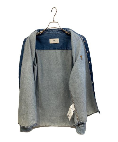 ami（アミ）ami (アミ) デニムシャツ インディゴ サイズ:Mの古着・服飾アイテム