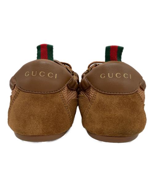 GUCCI（グッチ）GUCCI (グッチ) レザースニーカー ブラウン サイズ:39の古着・服飾アイテム