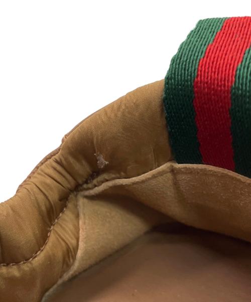 GUCCI（グッチ）GUCCI (グッチ) レザースニーカー ブラウン サイズ:39の古着・服飾アイテム