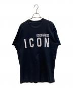 DSQUARED2ディースクエアード）の古着「半袖Tシャツ」｜ブラック
