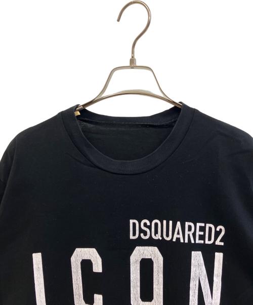 DSQUARED2（ディースクエアード）DSQUARED2 (ディースクエアード) 半袖Tシャツ ブラック サイズ:Mの古着・服飾アイテム
