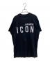 DSQUARED2（ディースクエアード）の古着「半袖Tシャツ」｜ブラック