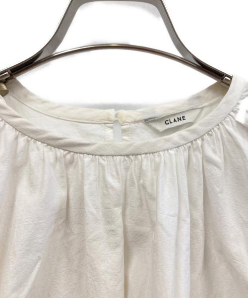 CLANE（クラネ）CLANE (クラネ) 半袖ブラウス ホワイト サイズ:2の古着・服飾アイテム